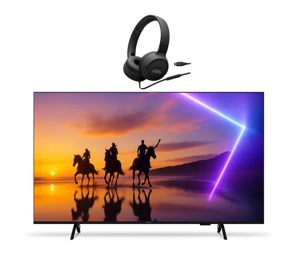 Philips 65PUS8400 65" Ambilight QLED 4+ SŁUCHAWKI NAUSZNE BT JBL - 1531910 - zdjęcie